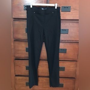 Women’s 89th & Madison Black Textured Stretch Pant, Size Medium